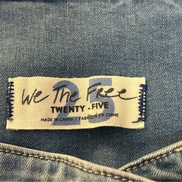 Free People Flare Jeans We The Free Pull On Sz 24 Retro Boho - Picture 3 of 8
